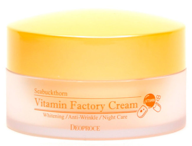 Deoproce Seabuckthorn Vitamin Factory Cream Крем для лица ночной омолаживающий, 100 г