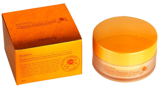 Deoproce Seabuckthorn Vitamin Factory Cream Крем для лица ночной омолаживающий, 100 г