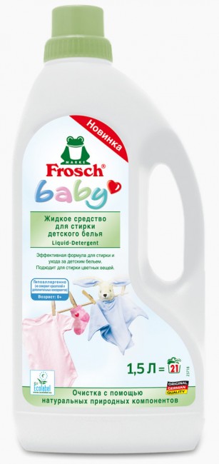 Frosch Baby Жидкое средство для стирки детского белья, 1,5 л