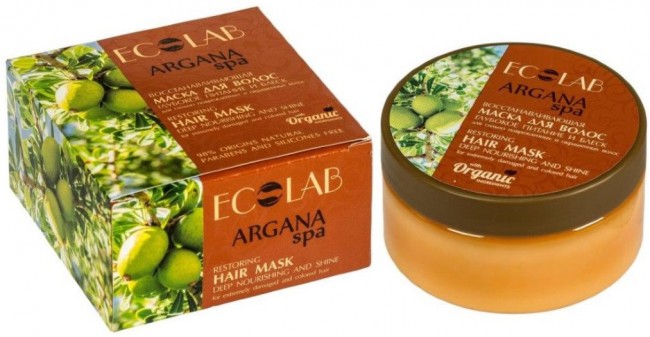 Ecolab Spa Argana Маска для волос "Глубокое питание и Блеск", 200 мл.