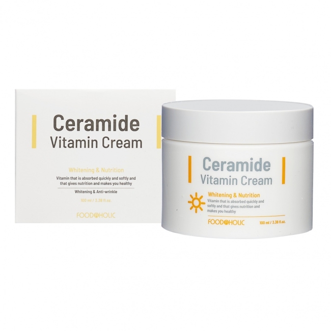 FoodaHolic Крем для лица с керамидами антивозрастной функциональный Ceramide Vitamin Cream, 100 мл FoodaHolic Крем для лица с керамидами антивозрастной функциональный Ceramide Vitamin Cream, 100 мл