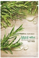 NATURE REPUBLIC Real Nature Mask Sheet Tea Tree Тканевая маска для лица с экстрактом чайного дерева, 23 мл