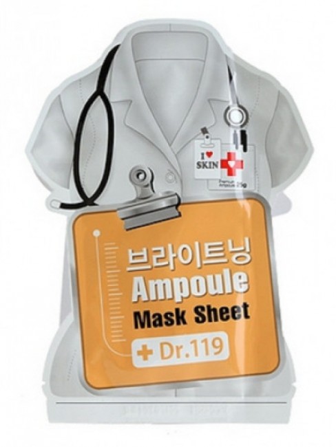 Baviphat Dr.119 Brightening ampoule mask sheet Маска для лица осветляющая, 25 мл Baviphat Dr.119 Brightening ampoule mask sheet Маска для лица осветляющая, 25 мл