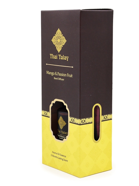 Thai Talay Аромадиффузор с палочками Манго и Маракуйя Aroma Oil Essense Reed Diffuser Mango-Passion Fruit, 50 мл Thai Talay Аромадиффузор с палочками Манго и Маракуйя Aroma Oil Essense Reed Diffuser Mango-Passion Fruit, 50 мл