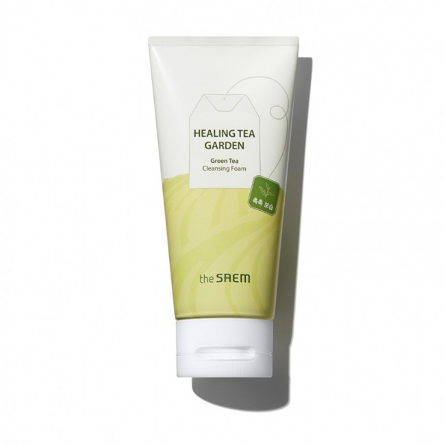 The Saem Пенка увлажняющая очищаюшая с экстрактом зеленого чая Healing Tea Garden Green Tea Cleansing Foam, 150 мл