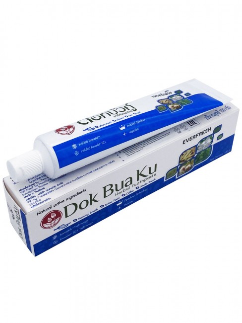 Twin Lotus Зубная паста растительная "Свежесть всегда" Dok Bua Ku Herbal Toothpaste Everfresh, 100 г