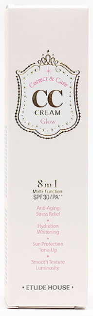 ETUDE HOUSE CC Cream Correct&Care Glow Корректирующий СС-крем для сияния кожи, 35 г