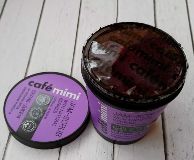 Кафе красоты Le Cafe Mimi Скраб-Джем Смородина и Фейхоа, 270 г