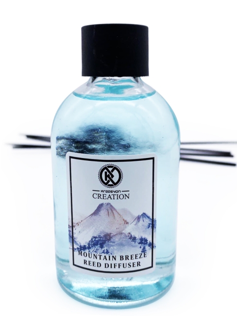 Kreasyon Аромадиффузор с палочками Горный Бриз Reed Diffuser Mountain Breeze, 115 мл