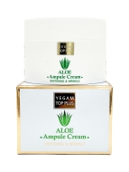 Ye Gam Top Plus Крем для лица ампульный с экстрактом алоэ Aloe Ampule Cream Whitening & Wrinkle, 80 мл