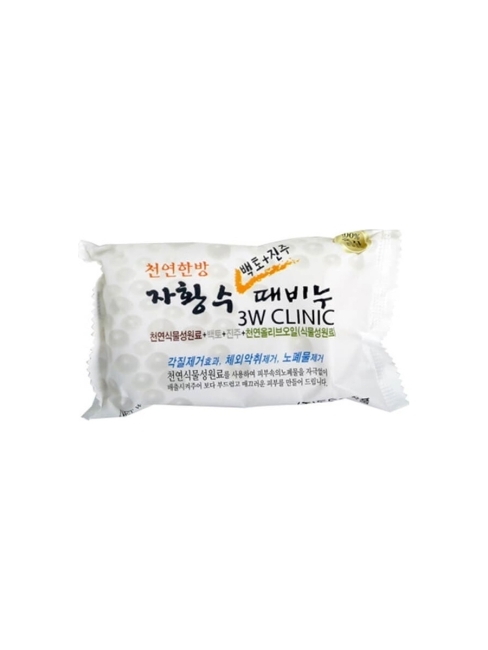 3W Clinic Мыло кусковое с экстрактом жемчуга Dirt Soap Pearl, 120 г