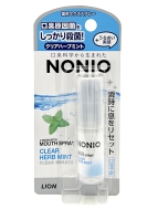 Lion Спрей для свежего дыхания и предотвращения неприятного запаха изо рта с ароматом трав и мяты Nonio, 5 мл