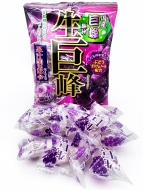 RIBON Карамель леденцовая с начинкой вкус виноград Nama Kyohou Fresh Grape Candy, 100 г