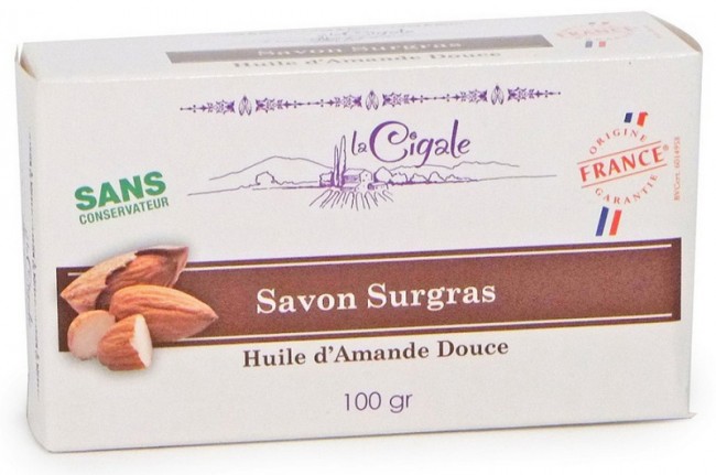 La Cigale Мыло твердое кремовое с миндальным маслом, 100 г