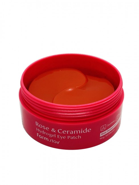FarmStay Гидрогелевые патчи для глаз с экстрактом розы и керамидами Rose & Ceramide Hydrogel Eye Patch, 60 шт FarmStay Гидрогелевые патчи для глаз с экстрактом розы и керамидами Rose & Ceramide Hydrogel Eye Patch, 60 шт
