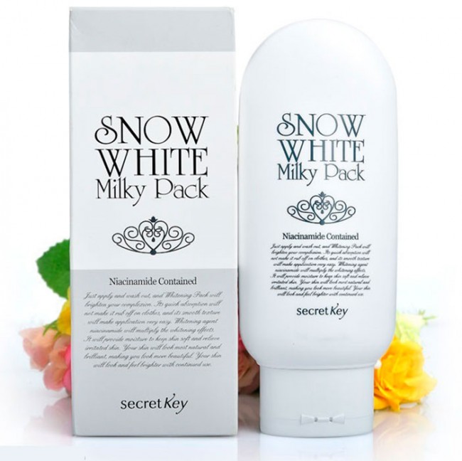 Secret Key Snow White Milky Pack Отбеливающая маска для лица и тела, 200 г Secret Key Snow White Milky Pack Отбеливающая маска для лица и тела, 200 г