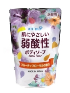 Rocket Soap Жидкое мыло для тела слабокислотное фруктово-цветочный аромат Animo Acidic Body Soap Fruity Floral, 340 мл
