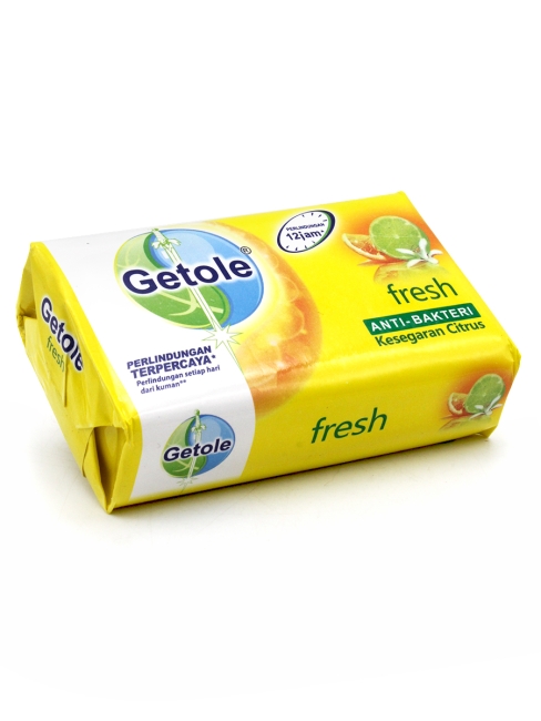 Getole Туалетное мыло с антибактериальным эффектом и ароматом цитрусов Antibacterial Soap Fresh Citrus, 110 г