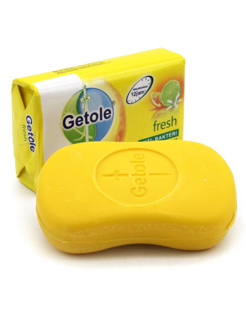 Getole Туалетное мыло с антибактериальным эффектом и ароматом цитрусов Antibacterial Soap Fresh Citrus, 110 г