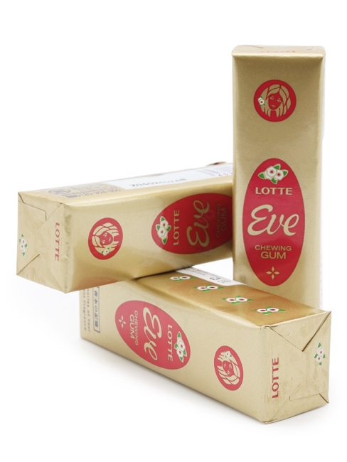 LOTTE Жевательная резинка со вкусом розы Eve Rose, 3 шт х 26,1 г
