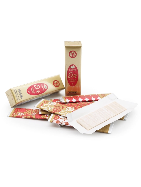 LOTTE Жевательная резинка со вкусом розы Eve Rose, 3 шт х 26,1 г