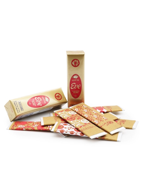 LOTTE Жевательная резинка со вкусом розы Eve Rose, 3 шт х 26,1 г