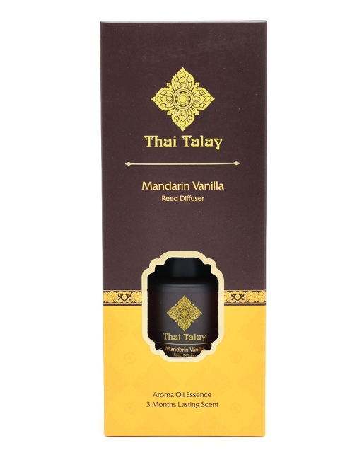 Thai Talay Аромадиффузор с палочками Мандарин и Ваниль Aroma Oil Essense Reed Diffuser Mandarin Vanilla, 50 мл