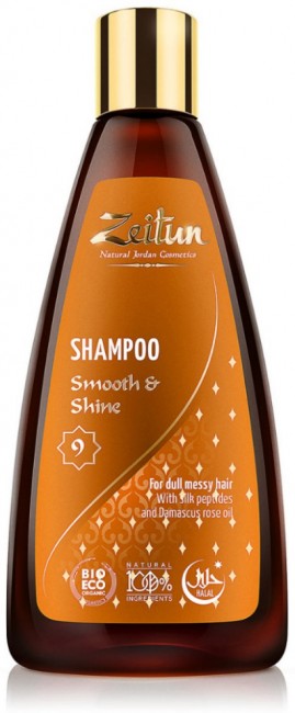 Zeitun Шампунь для волос №9 "Гладкость и блеск" для тусклых непослушных волос, 250 мл
