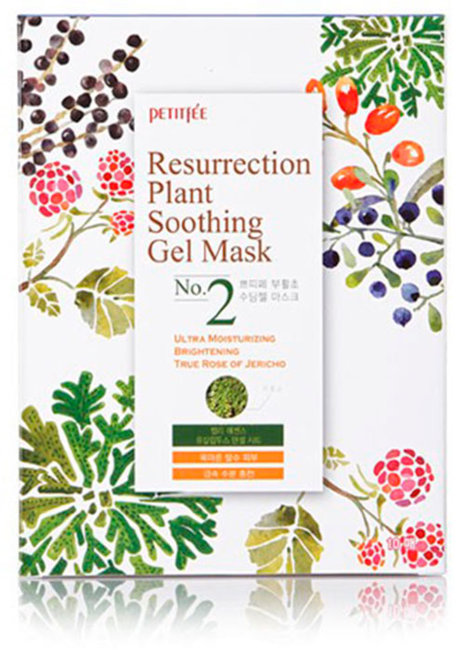 Petitfee Resurrection Plant Soothing Gel Mask Восстанавливающая тканевая маска с растительными экстрактами, 30 г Petitfee Resurrection Plant Soothing Gel Mask Восстанавливающая тканевая маска с растительными экстрактами, 30 г