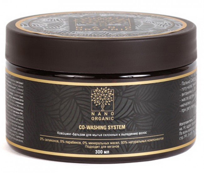 Nano Organic Ковошинг для мытья волос склонных к выпадению, 300 мл