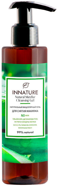 Innature Мицеллярный гель для снятия макияжа, 250 мл Innature Мицеллярный гель для снятия макияжа, 250 мл