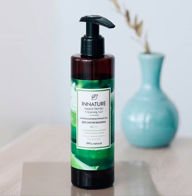 Innature Мицеллярный гель для снятия макияжа, 250 мл Innature Мицеллярный гель для снятия макияжа, 250 мл