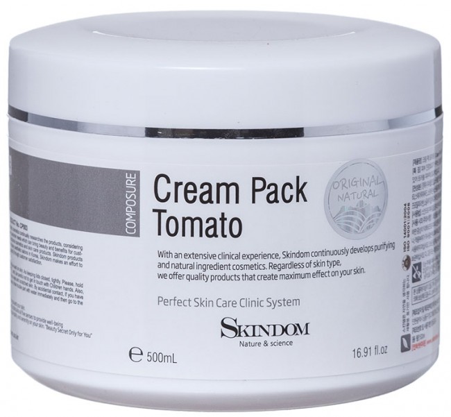 Skindom Cream Pack Tomato Крем-маска для лица с экстрактом томата, 500 мл Skindom Cream Pack Tomato Крем-маска для лица с экстрактом томата, 500 мл
