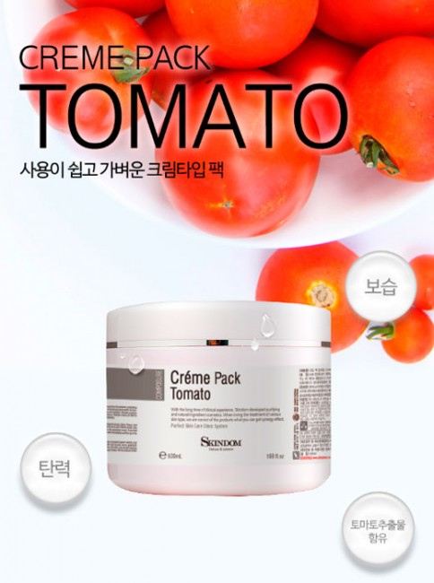 Skindom Cream Pack Tomato Крем-маска для лица с экстрактом томата, 500 мл Skindom Cream Pack Tomato Крем-маска для лица с экстрактом томата, 500 мл