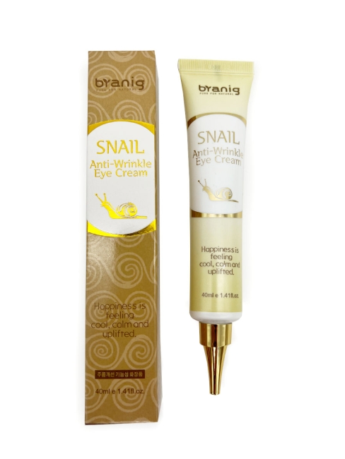 Branig Крем для глаз антивозрастной с муцином улитки Snail Anti-wrinkle Eye Cream, 40 мл