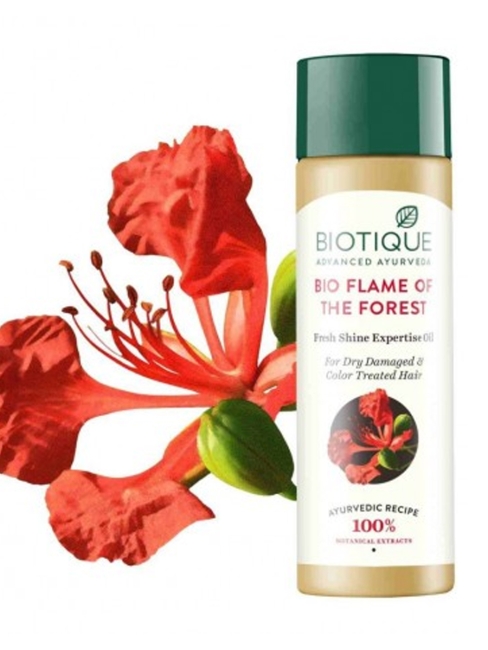 Biotique Масло для волос восстанавливающее для сухих и поврежденных волос Bio Flame Of The Forest Fresh Shine Expertise Oil, 120 мл Biotique Масло для волос восстанавливающее для сухих и поврежденных волос Bio Flame Of The Forest Fresh Shine Expertise Oil, 120 мл