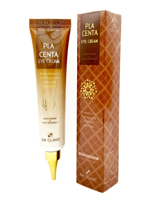 3W Clinic Крем для век осветляющий с плацентой Placenta Eye Cream, 40 мл