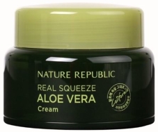 NATURE REPUBLIC Real Squeeze Aloe Vera Cream Крем для лица с экстрактом алоэ, 50 мл
