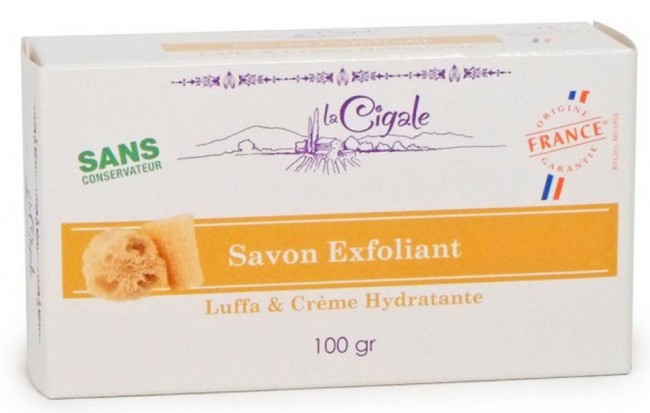 La Cigale Мыло-скраб твердое с люфой и увлажняющим кремом, 100 г La Cigale Мыло-скраб твердое с люфой и увлажняющим кремом, 100 г