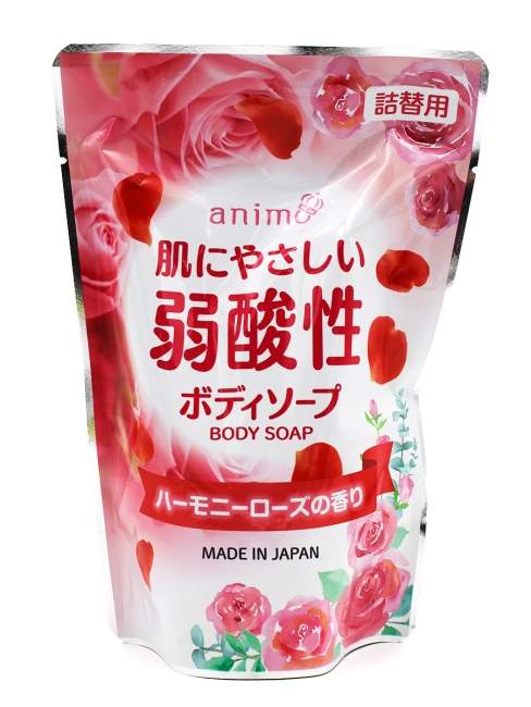 Rocket Soap Жидкое мыло для тела слабокислотное с ароматом розы Animo Acidic Body Soap Harmony Rose, 340 мл