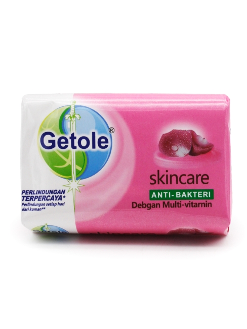 Getole Туалетное мыло с антибактериальным эффектом и ароматом розы Antibacterial Multi-Vitamin Soap, 110 г