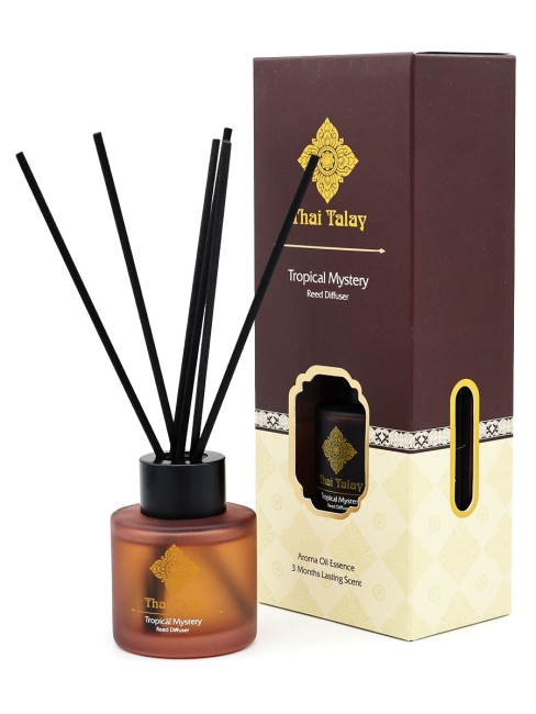 Thai Talay Аромадиффузор с палочками Тайна тропиков Aroma Oil Essense Reed Diffuser Tropical Mistery, 50 мл Thai Talay Аромадиффузор с палочками Тайна тропиков Aroma Oil Essense Reed Diffuser Tropical Mistery, 50 мл