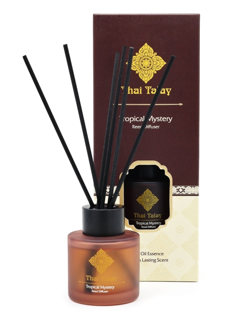 Thai Talay Аромадиффузор с палочками Тайна тропиков Aroma Oil Essense Reed Diffuser Tropical Mistery, 50 мл Thai Talay Аромадиффузор с палочками Тайна тропиков Aroma Oil Essense Reed Diffuser Tropical Mistery, 50 мл