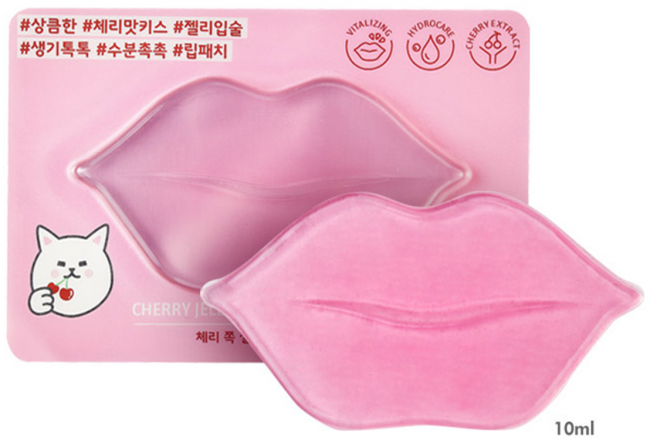 ETUDE HOUSE Cherry Jelly Lips Patch Vitalizing Восстанавливающая  маска для губ с экстрактом вишни, 10 г