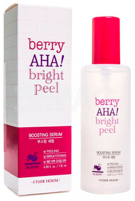 ETUDE HOUSE Berry AHA Bright Peel Boosting Serum Обновляющая сыворотка-бустер, 135 мл