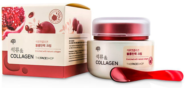 The Face Shop Pomegranate and Collagen Volume Lifting Cream Крем для лица с эффектом лифтинга с экстрактом граната и коллагеном, 100 мл
