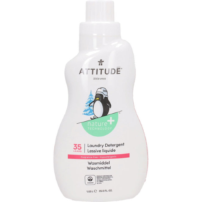 ATTITUDE Fragrance Free Baby Liquid Detergent Концентрированная жидкость для стирки Baby гипоаллергенная без запаха, 1040 мл ATTITUDE Fragrance Free Baby Liquid Detergent Концентрированная жидкость для стирки Baby гипоаллергенная без запаха, 1040 мл