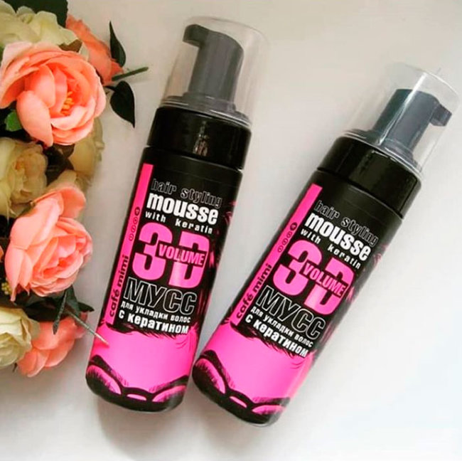 Кафе красоты Le Cafe Mimi Мусс для укладки с Кератином, 150 мл