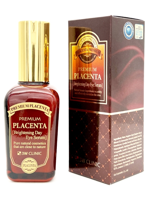 3W Clinic Осветляющая сыворотка для глаз с плацентой Premium Placenta Brightening Day Eye Serum, 50 мл 3W Clinic Осветляющая сыворотка для глаз с плацентой Premium Placenta Brightening Day Eye Serum, 50 мл