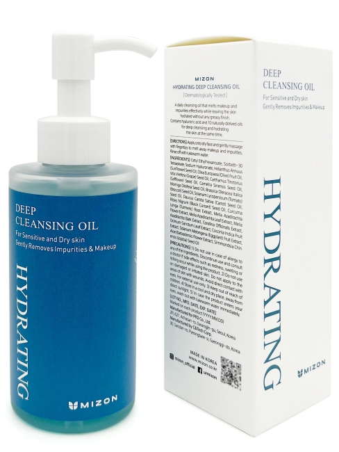 Mizon Гидрофильное масло с гиалуроновой кислотой Hydrating Deep Cleansing Oil, 150 мл Mizon Гидрофильное масло с гиалуроновой кислотой Hydrating Deep Cleansing Oil, 150 мл